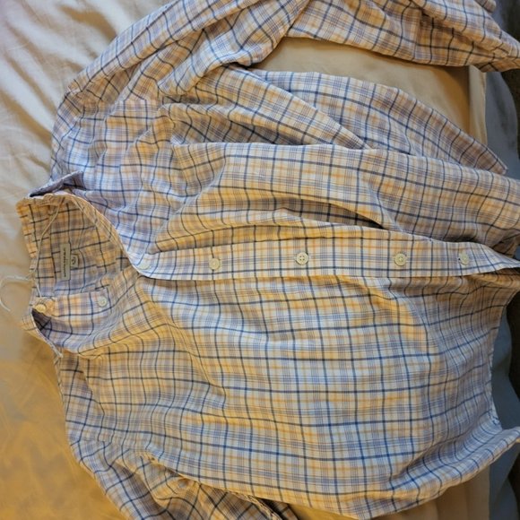 Banana Republic L/S Plaid Shirt (M) - Picture 4 of 5